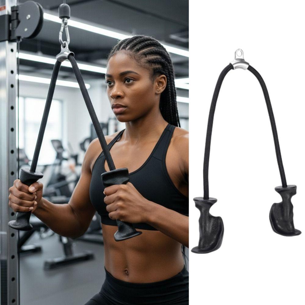 Rutschfestes Trizepsseil Ergonomische Griffe Ergonomisches Fitness-Zugseil Rückentraining