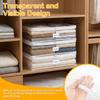 6Pcs Blanket Storage Bag Clear Zippered PVC Waterproof Clothing Quilt Building Blocks Small Toys Organizer Bag Travel Foldable