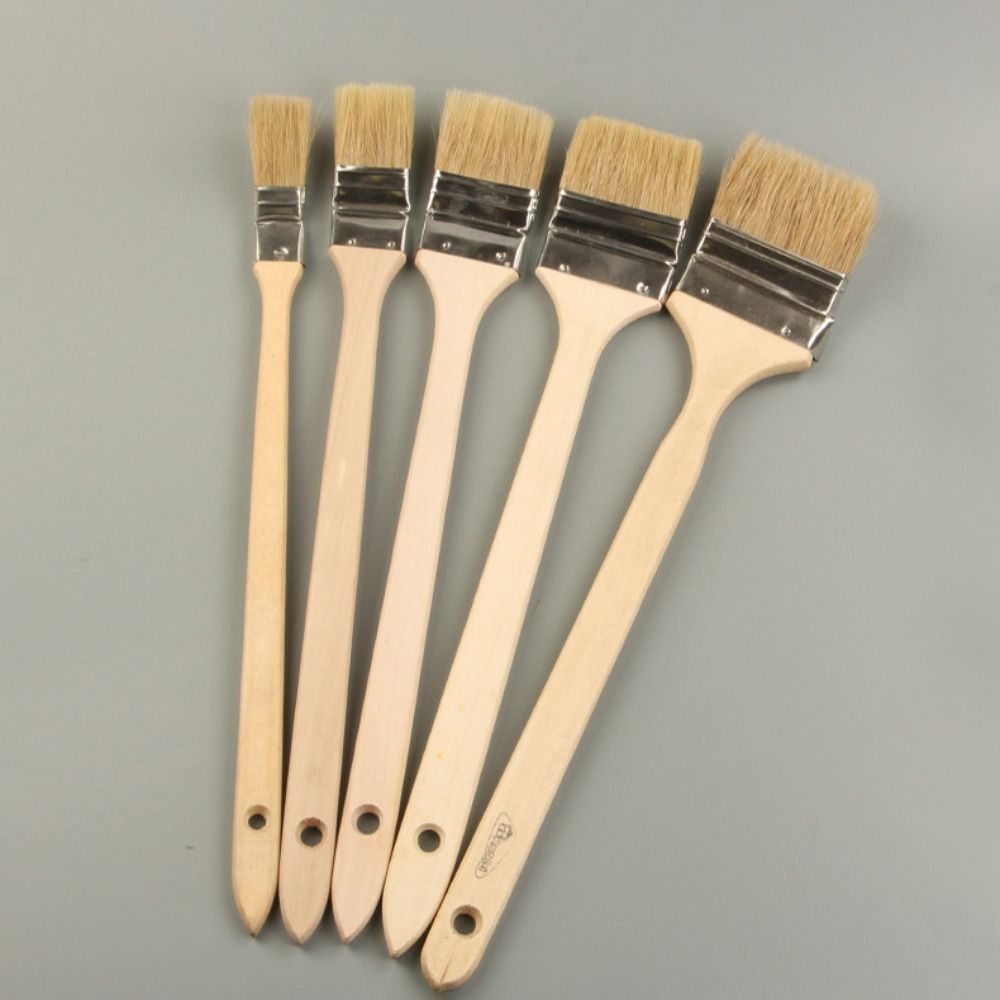 Mixed Pig Mane Hair Elbow Paint Brush Long Handle Elbow Universal Bristle Brush  Painting
