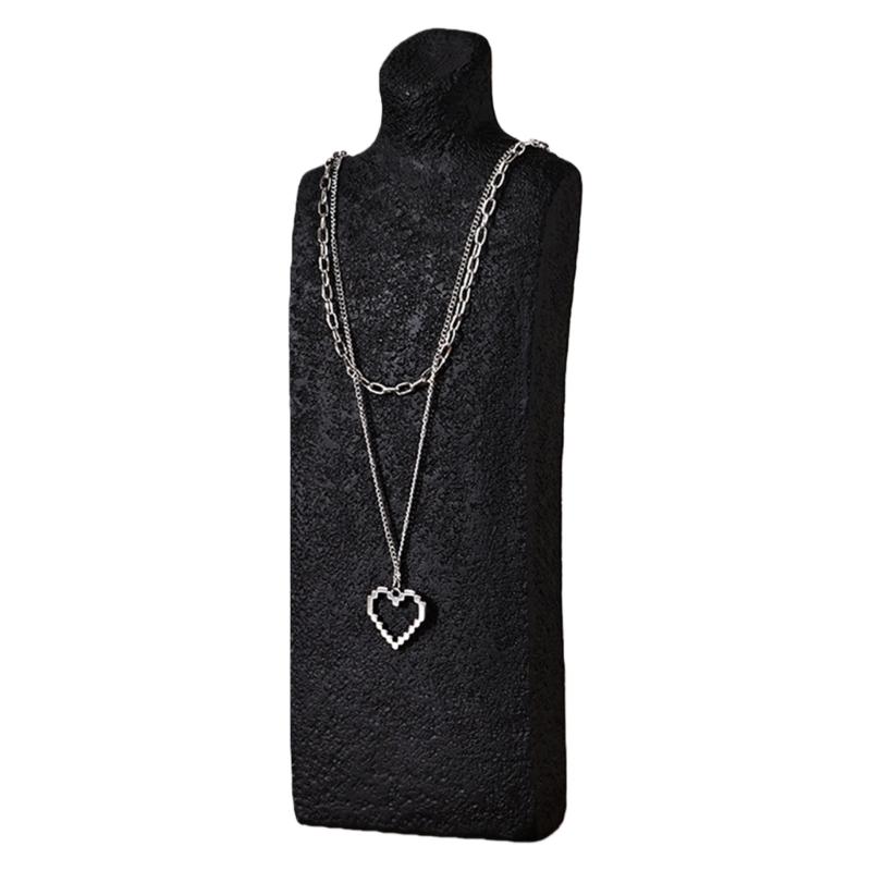 Sturdy Base Jewelry Holder with Thickened Support Ensuring Stability for Necklace Exhibition Secure Display