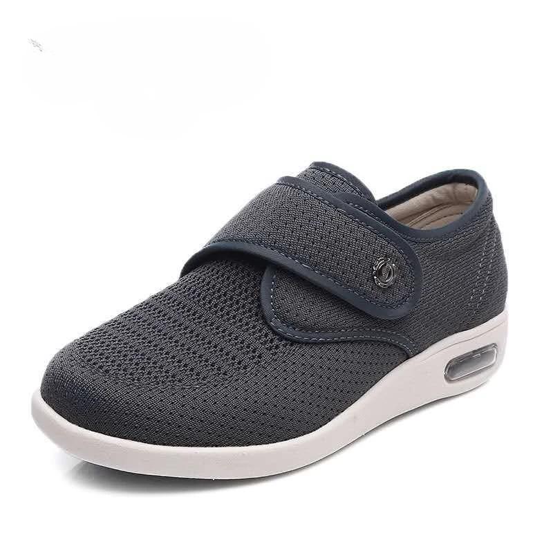Couple Old People Shoes Fashion Women's Slip on Walking Shoe Orthopedic Diabetic Air Cushion Breathable Slippers Male Sneaker