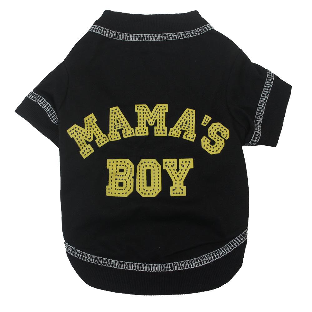 Dog Clothes Pet Apparel - Round Neck Ribbed Elastic Thin Cotton T-shirt in Stock