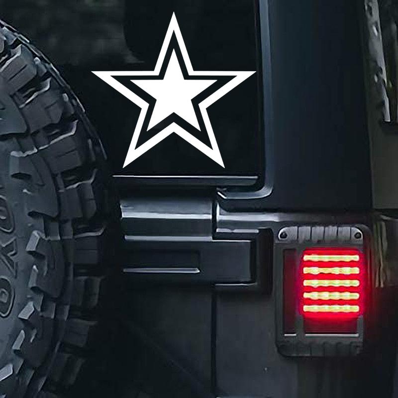 DS94#15x14cm Pentagram Vinyl Decal Durable, Weatherproof Decoration for Car Motorcycle, Easy To Paste