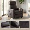 Relax Armchair TV Chair With Vibration Massage Reclining Function 2 Massage Points Remote Control 68 X 88 X 98 Cm Brown
