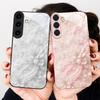 Beautiful white flowers For Samsung S26 S22 S8 S9 S10 S20 Ultra S21 Pro S22 Plus S23 FE S24Ultra S25 Edge S24+ Glass Phone Case