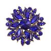 DIEZI 6 Farben Luxus Vintage Blume Kristall Strass Broschen Damen Mädchen Party Hochzeit Mode Brosche Zubehör Schmuck