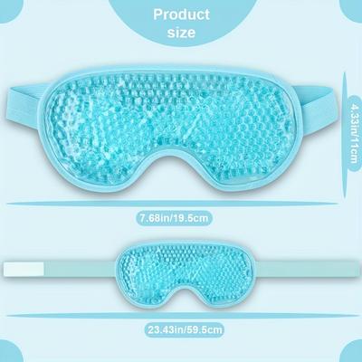 Cooling Eye Mask Gel Eye Mask Reusable Cold Eye Mask for Puffy Eyes, Eye Ice Pack Eye Mask with Soft Plush Backing for Dark Circ