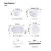 Jingdezhen 34-Piece Pure White Ceramic Dinnerware Set