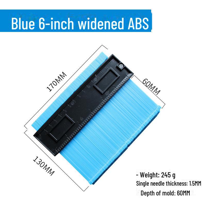 Multifunctional Contour Measuring and Profiling Gauge for Woodworking and Irregular Shapes