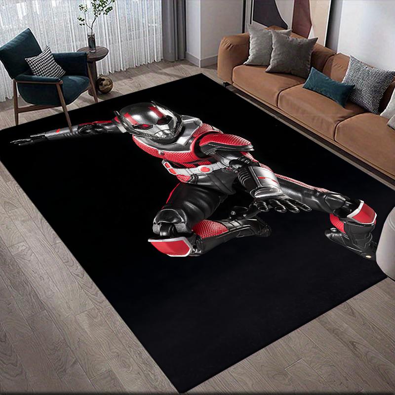 Kamen Rider mecha style graphic Square Area Rug, Non-Slip Floor Mat for Living Room, Perfect Gift for Fans.chl