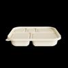 Jiwanggu 5-Compartment Degradable Corn Starch Lunch Boxes