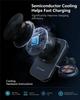 2 in 1 Car Wireless Charger Phone Watch Cooler Chargers 360° Rotation Air Vent Mount for iPhone 17-12 Watch 10 9 Fast Charging