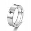 Ehering Silber Siegelring Stahl Kreuz 242