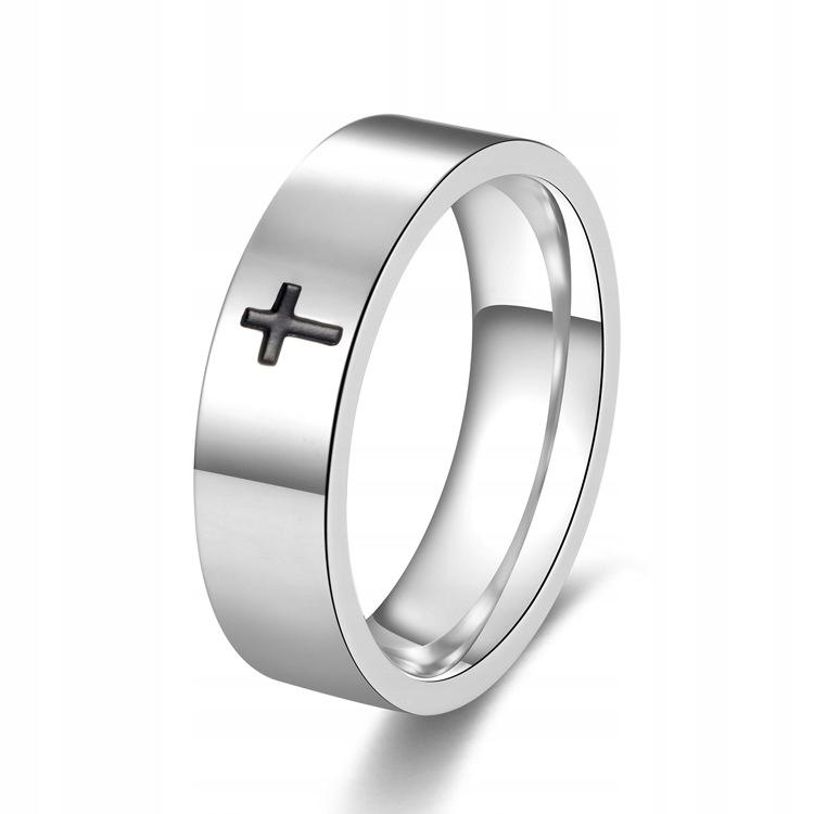 Ehering Silber Siegelring Stahl Kreuz 242