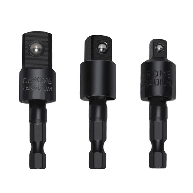 3Piece/Set 360 Degree Rotating Drill Socket for Improved Work Efficiency In Various Repair Task Efficient Screw Handling