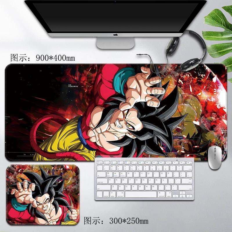 Leder Dragon Ball Mauspads Wasserdicht Son Goku Druckmuster Herren Computer Peripherie Zubehör Große Größe Gaming Tastatur Büro Schreibtischmatte