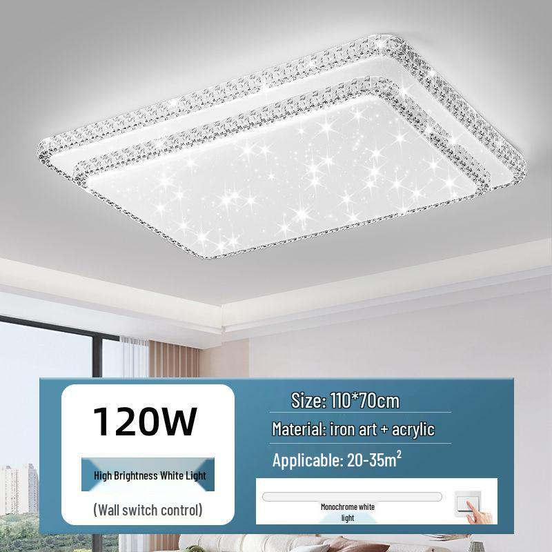 Ultra-bright Modern LED Crystal Ceiling Light for Bedroom and Living Room