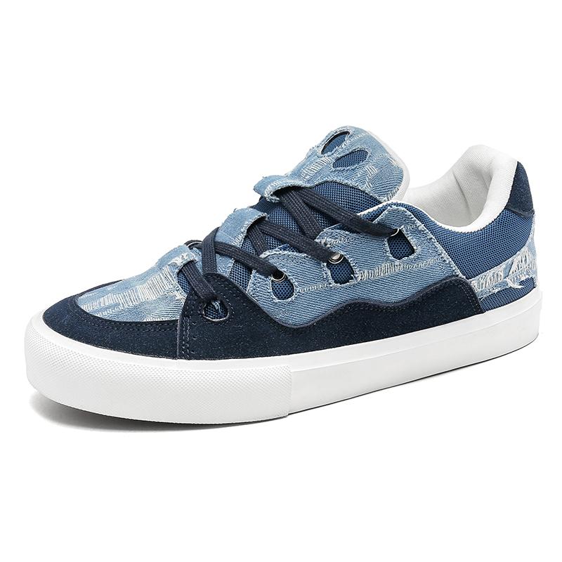 Denim Canvas Skateboard Schuhe für Herren Damen Designer Dicke Sohle Sneaker Board Mode Sport Plateau Tennis Freizeitschuhe Paar