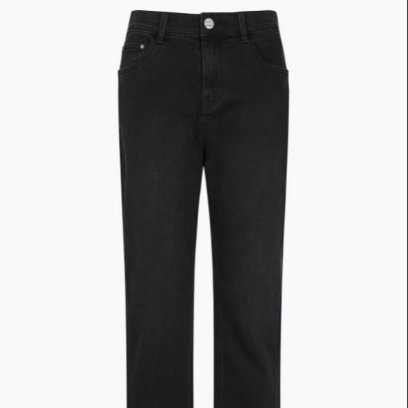  Benetton  Back Lettering Embroidered Baggy Denim Pants Badpa6441