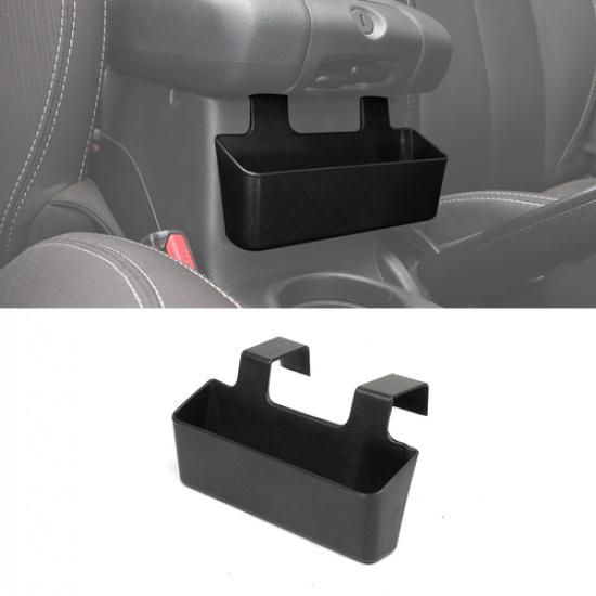 Center Armrest Storage Box Tray Cover Trim for Jeep Wrangler JK 2011-2018 Black