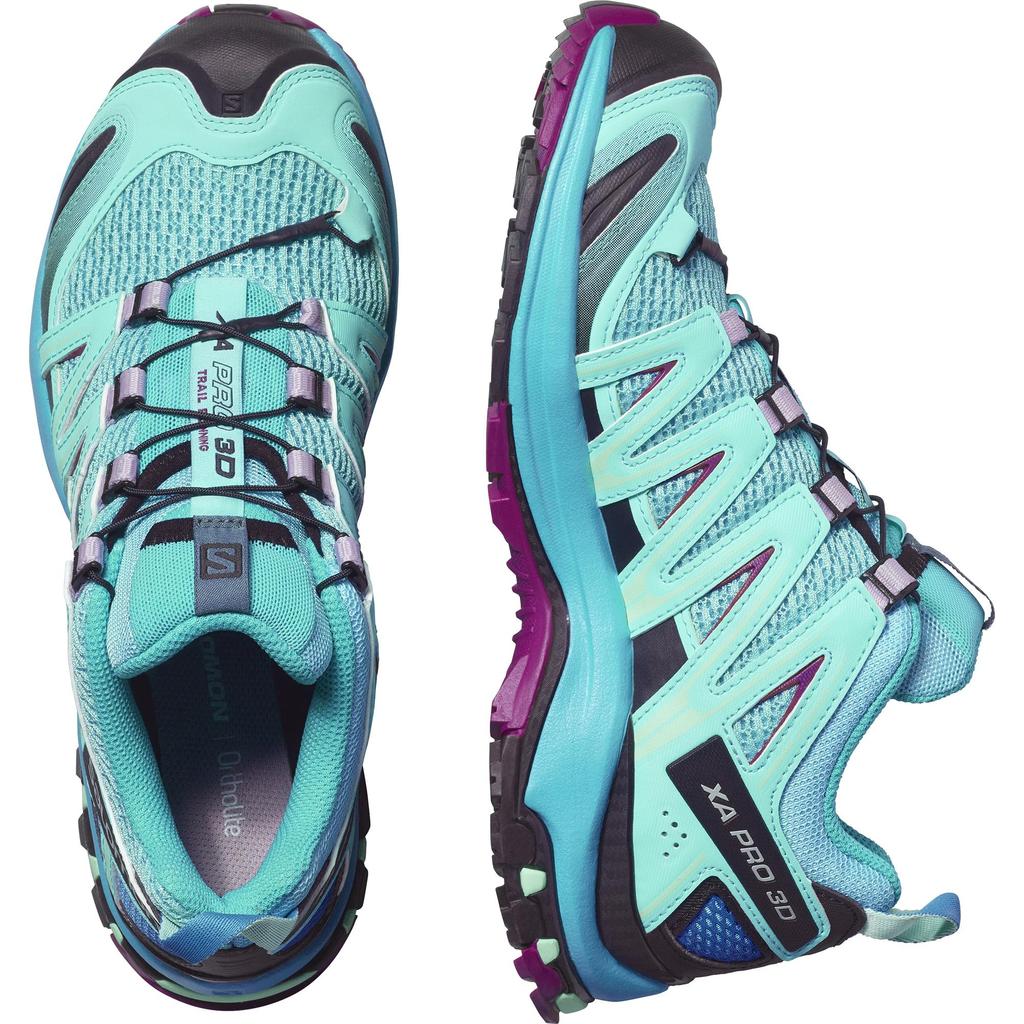 SALOMON Trail Running XA PRO 3D WOMEN (XA Pro 3D) Women's L40089600 Blue Curacao/Bluebird/Dark Purple. 24.0 Cm