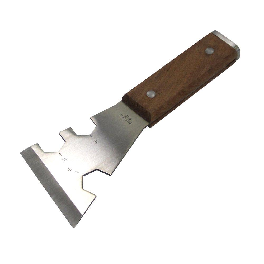 Otsuka Brush Leather Stainless 75mm Wrench-Type Hammer-Type Skiver, Steel,
