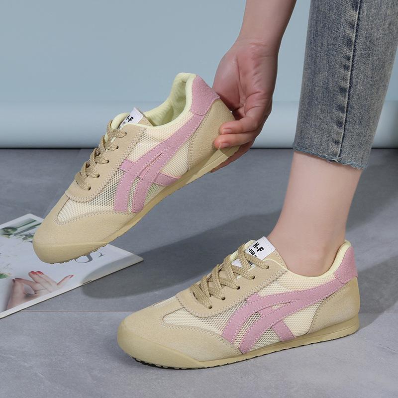 Popular Mesh German Training Shoes Women's 2025 Spring and Summer New College Style Ballet Shoes Niche Versatile Women's Casual Shoes