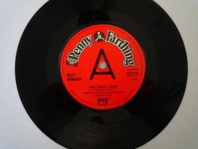 7inch Record BILLY HOWARD - The Disco Cops PEN916PROMO Penny Farthing 1976 UK Pop Used
