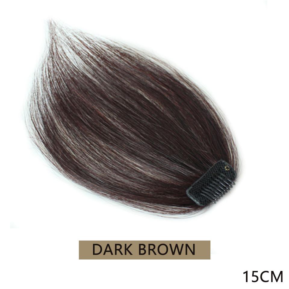 Fluffy Invisible Seamless Hair Pads Women Clip In Hair Extension Lining Of Natural Hair Top Side Cover Hair Piece Synthetic Pads