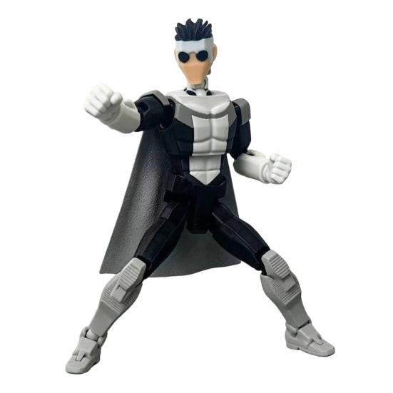 Yousheng 3D Printed Action Figure, DIY Posable Cartoon Character Model, Multi-Jointed Movable Dummy Decoration, Collectible Gift for Animation Lovers