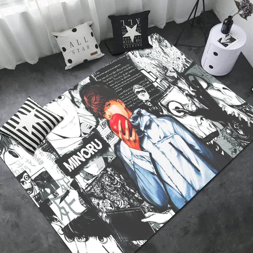 Anime Death Note Fußmatte Retro Mehrfachauswahl Wohnzimmer Küchenteppich Rutschfest Moderne Heimdekoration