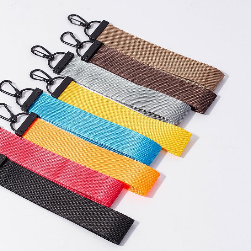 Portachiavi a nastro personalizzato a 13 colori: Ciondolo Piccolo Creativo per Zaini Scolastici e Regali di Gioielleria