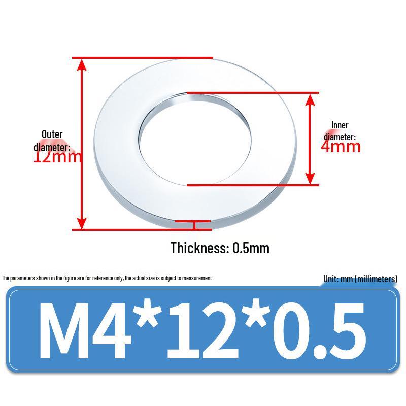 Extra Large Galvanized Metal Flat Washer (Sizes M1.6-M14)