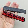 2PCS Metal Aluminium LIMITED EDITION Logo Emblem 3D Chorme Silver Black Red Car Sticker Fender Trunk Badge Decal Car Accessories