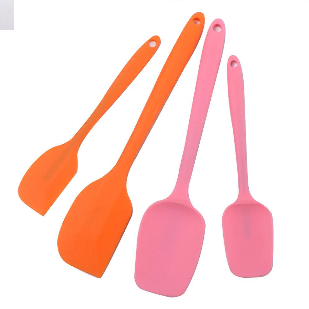 Spatola in Silicone Traslucido Durevole a Copertura Totale - Strumento da Forno Resistente al Calore