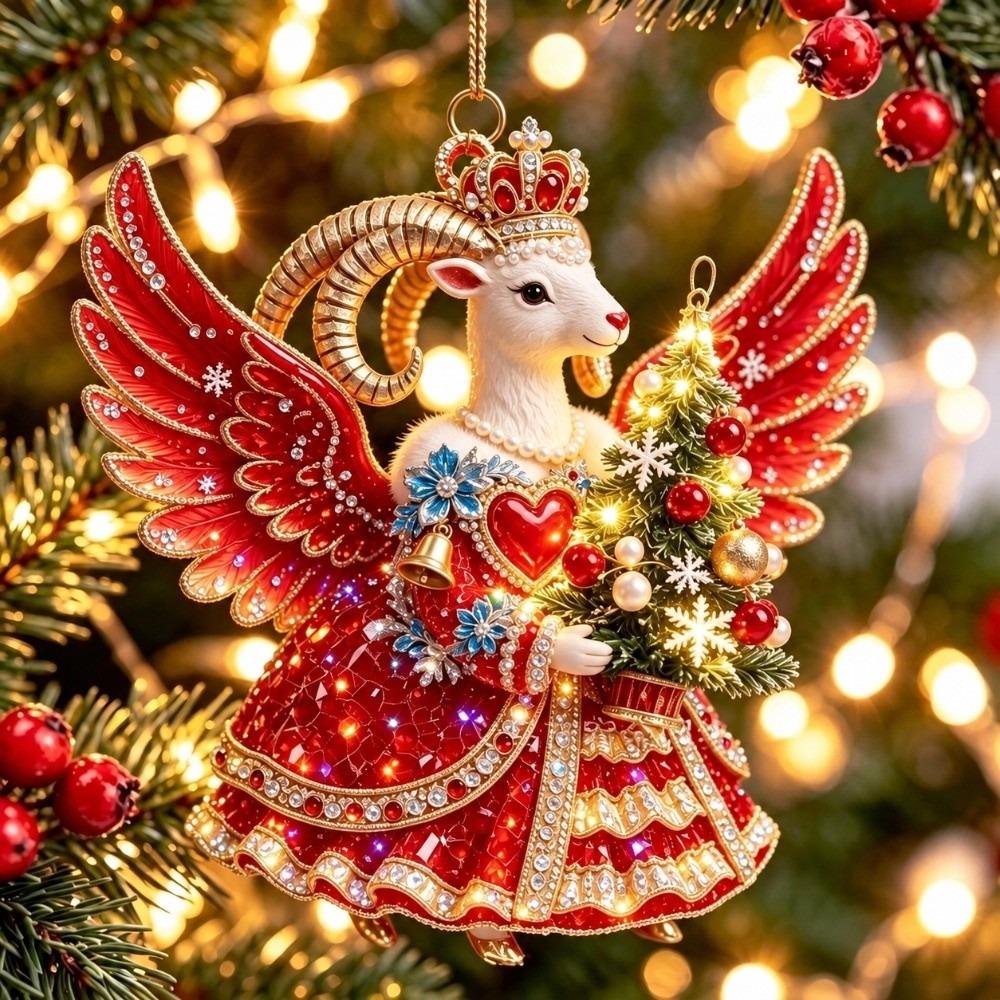 Acrylic Acrylic Pendant Lightweight Christmas Tree Ornament  Christmas New Year Decoration