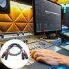Professional Double Male To Female Microphone Cable For Studio Recording And Live Performances With Braided Jackets