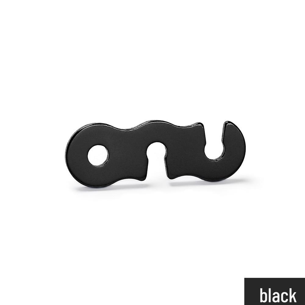 

ISE MOUNT Outdoor Aluminum Paracord Tent Guyline S-Shaped Three-Hole Wind Rope Buckle. Three Colors Available