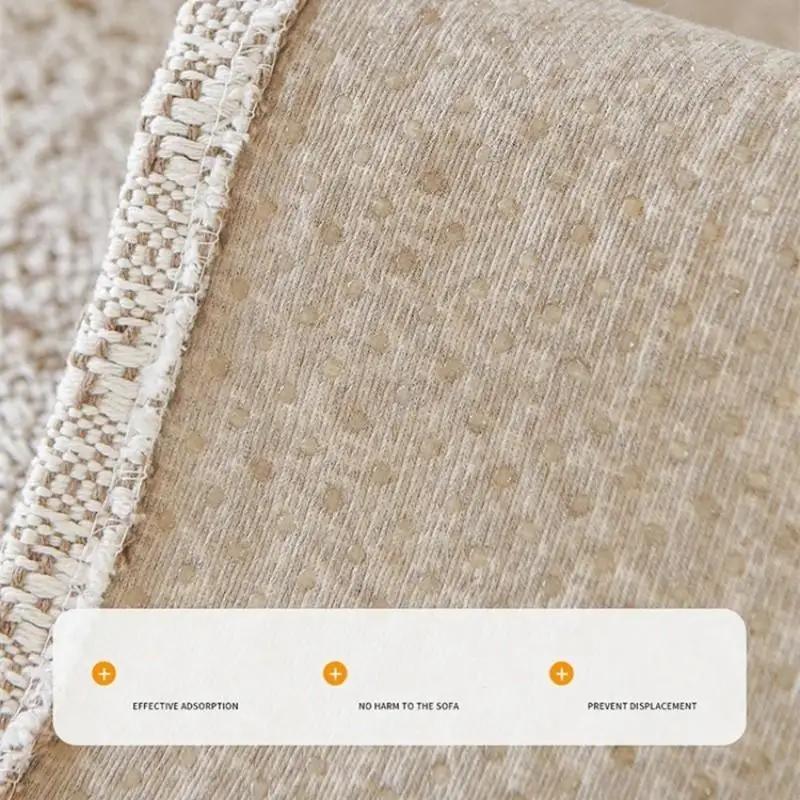 1pcs Cotton Thread Fabric Sofa Cover Anti Slip Thickened Four Season Universal Living Room Seat Towel Modern Minimalist Mat