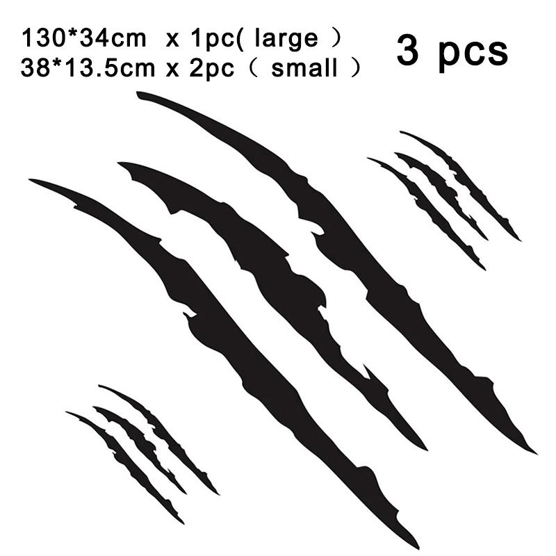 Lustiger Autoaufkleber Reflektierend Monsterkralle Kratzstreifen Markierungen Kratzer Vinyl Aufkleber Auto Scheinwerfer Karosserie Dekor Aufkleber
