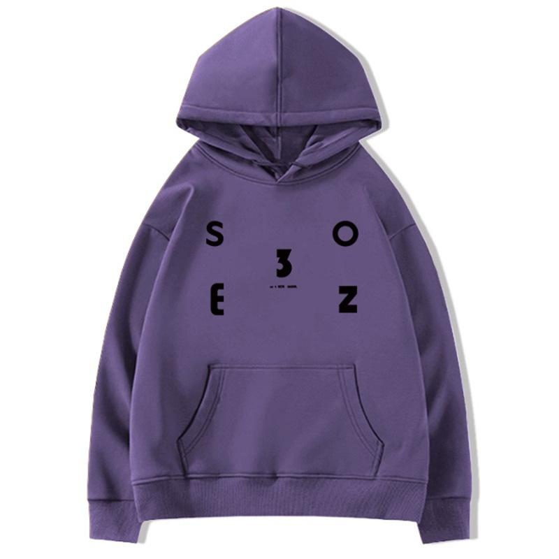 Autumn and Winter Ins Lazy Wind Letter Printing Fleece Hooded Sweater Thin Women's 2025 Trendy Brand Early Autumn Hoodie