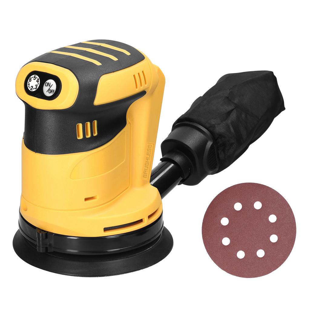 125mm Brushless Motor Cordless Orbital Sander Wood Grinder Electric Car Polisher Metal Polishing Grinding Sanding Machine