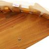 2 Person Sun Lounger with Cushions 2 Pcs Brown Solid Acacia Wood