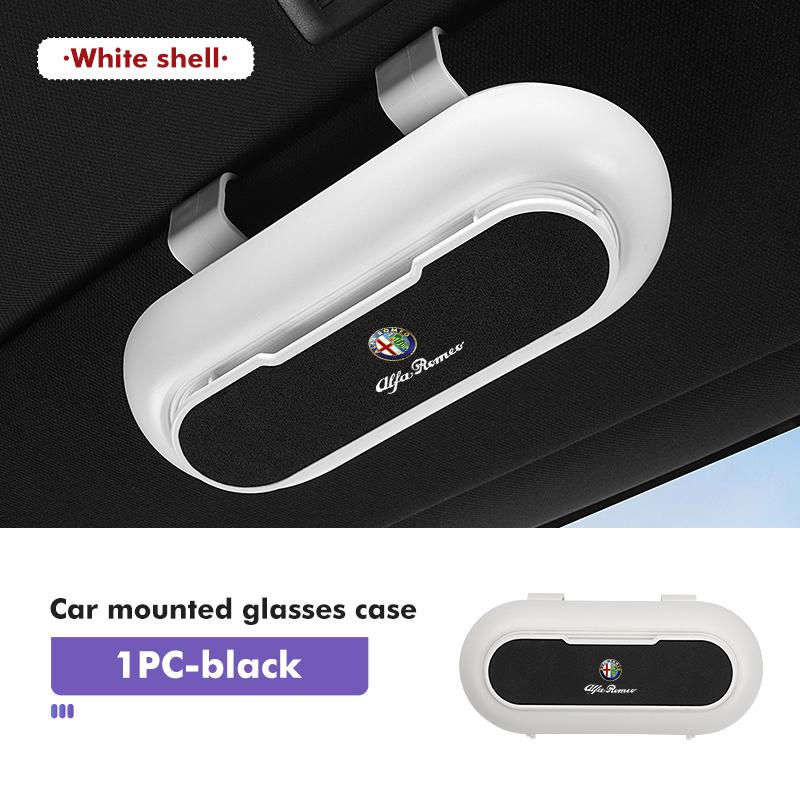 2026 Hot Alfa Romeo Car Sun Visor Sunglasses Box Storage Case Organize Boxs For Alfa Romeo 159 Giulietta Giulia 147 Mito 156 159