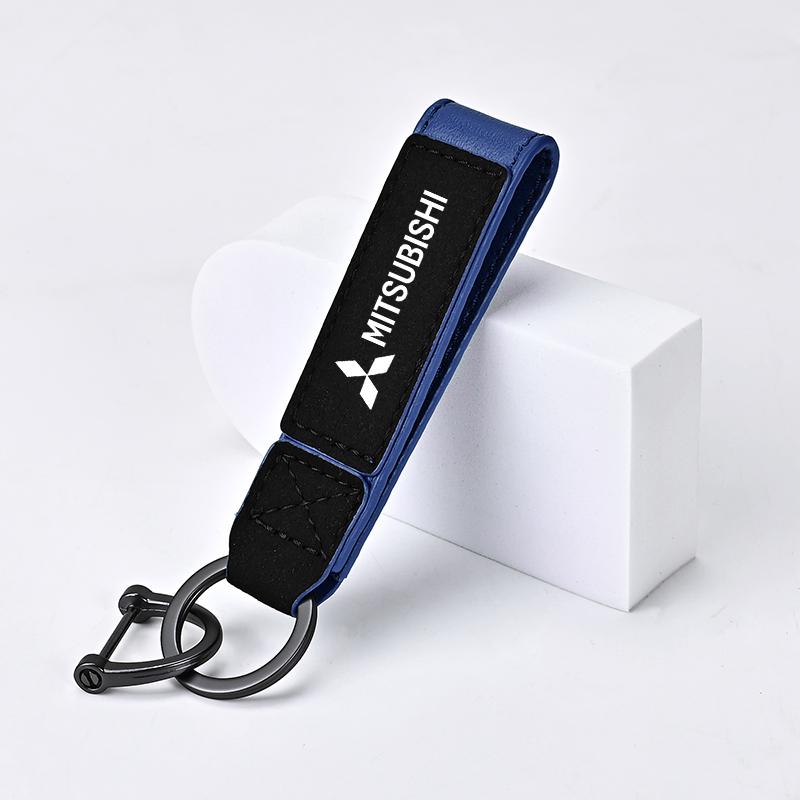 gzbf5 Zinc Alloy Keychain Car Emblem Keyring Pendant Buckle For Mitsubishi Lancer EX Asx Outlander Pajero L200 Galant Auto Accessories