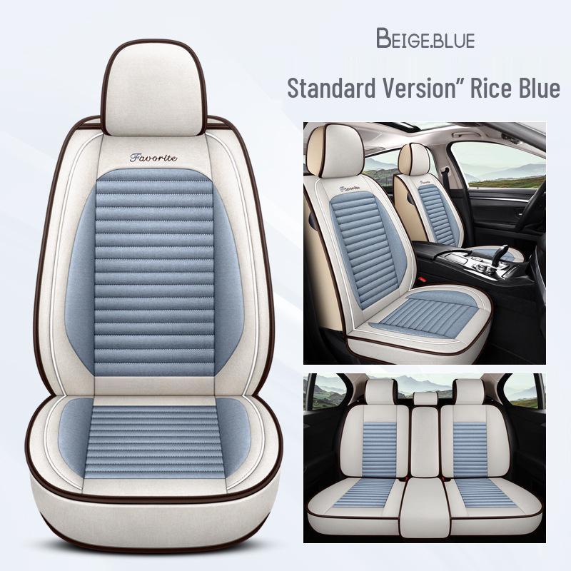 Citroen Car Seat Cushion - Versailles, C5, Elysee, Fukang, C4, Sega, C3-XR - Linen Seat Cover
