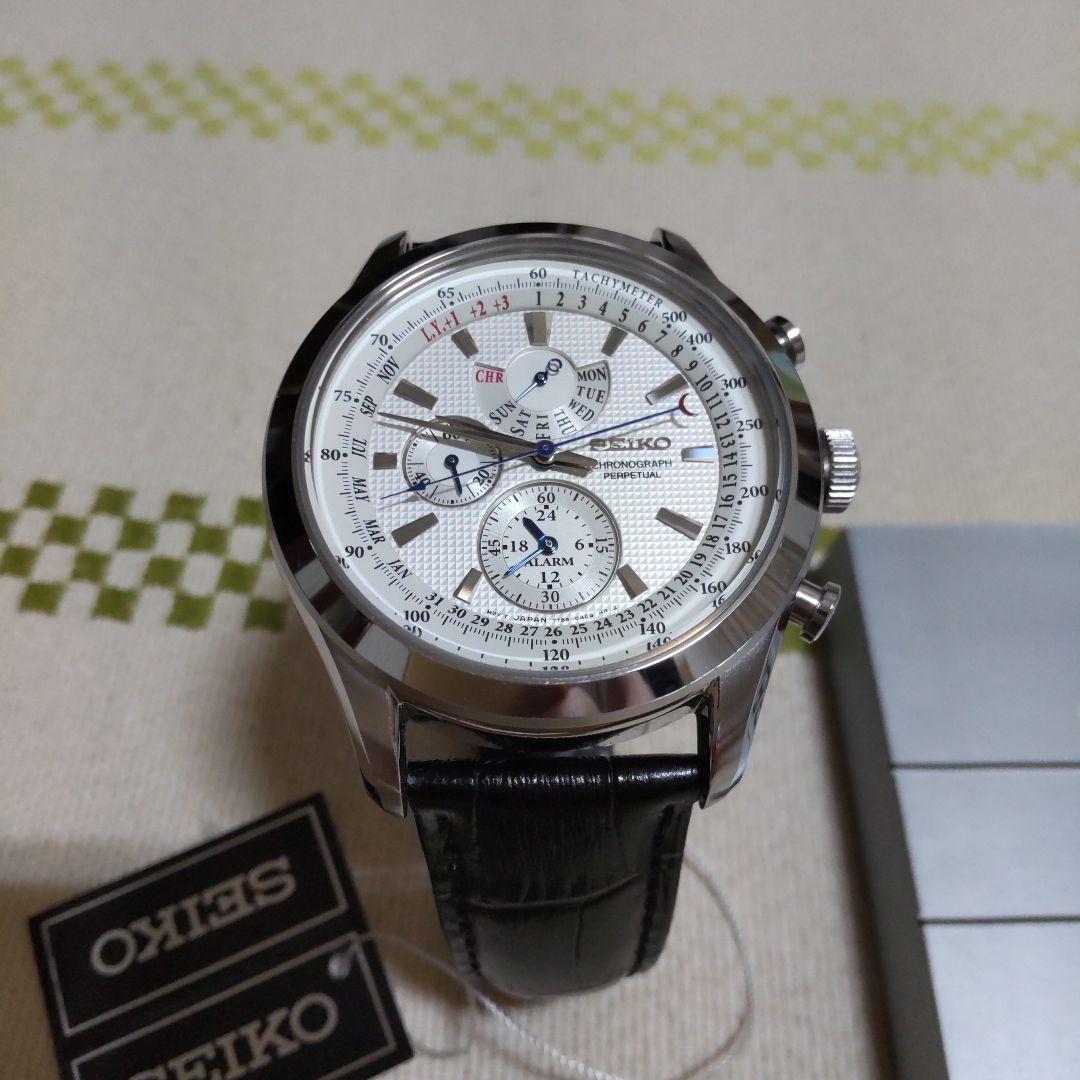 

[USED] Seiko overseas model chronograph with genuine D-buckle. Shipping included!