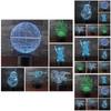 3d Illusion Star Wars Night Light Decor Lamp With Smart Touch The Perfect Home Decoration