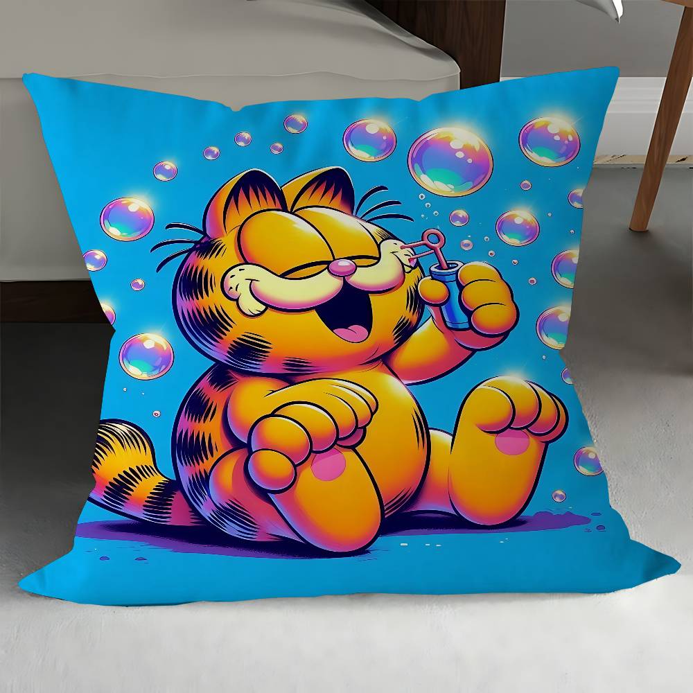Cute Anime G-Garfields Cat 45*45cm Cushion Cover Pillow Cover Decor Pillowcase Home Pillowcase For Couch Pillow