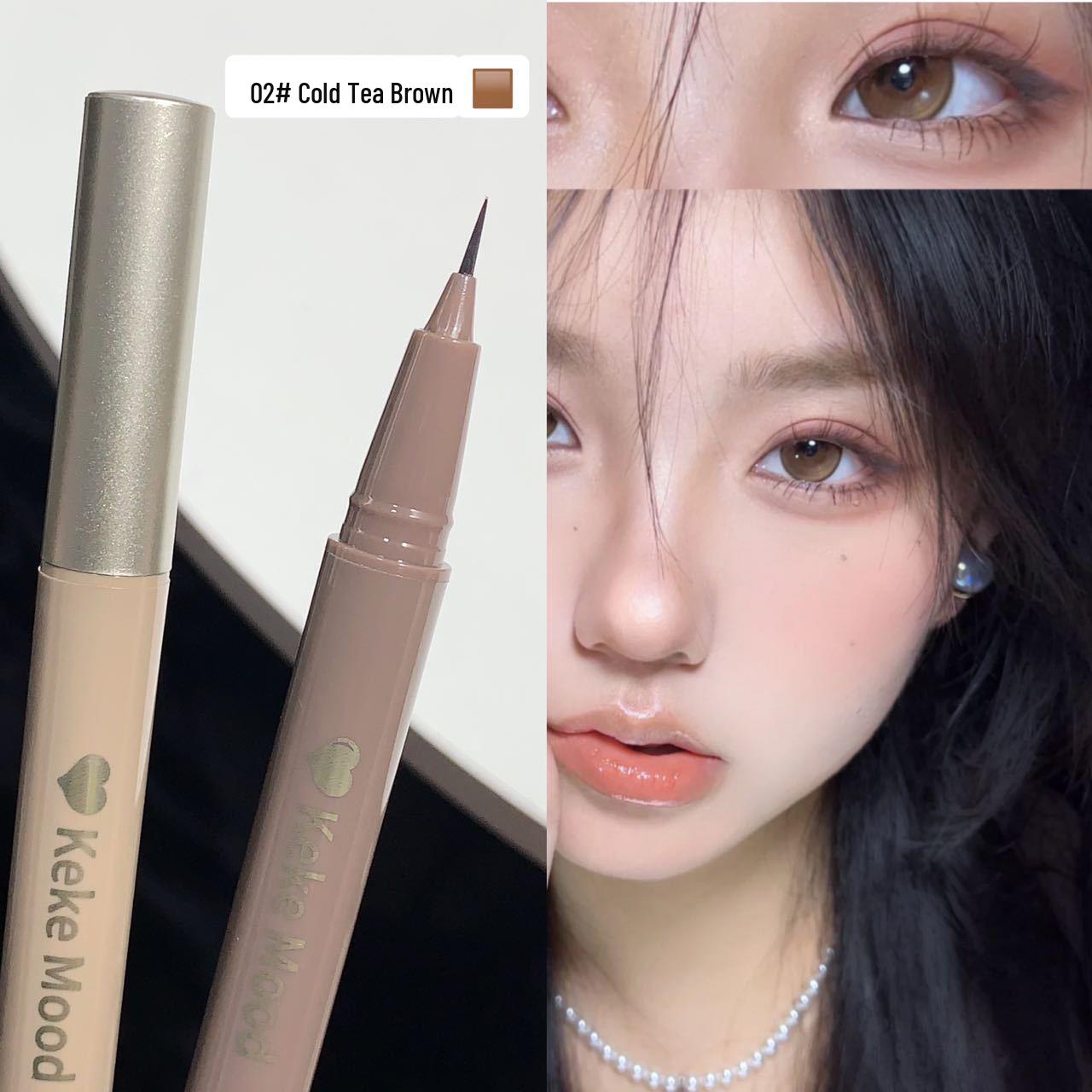 

Kekemood Сверхтонкая водостойкая жидкая подводка для глаз для начинающих - Стойкая, не размазывается, карандаш для естественного макияжа эгёсаль.